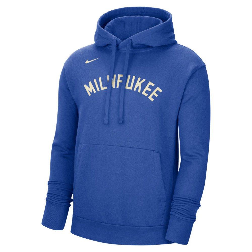 Nike Men s NBA Milwaukee Bucks City Edition Fleece Pullover Hoodie